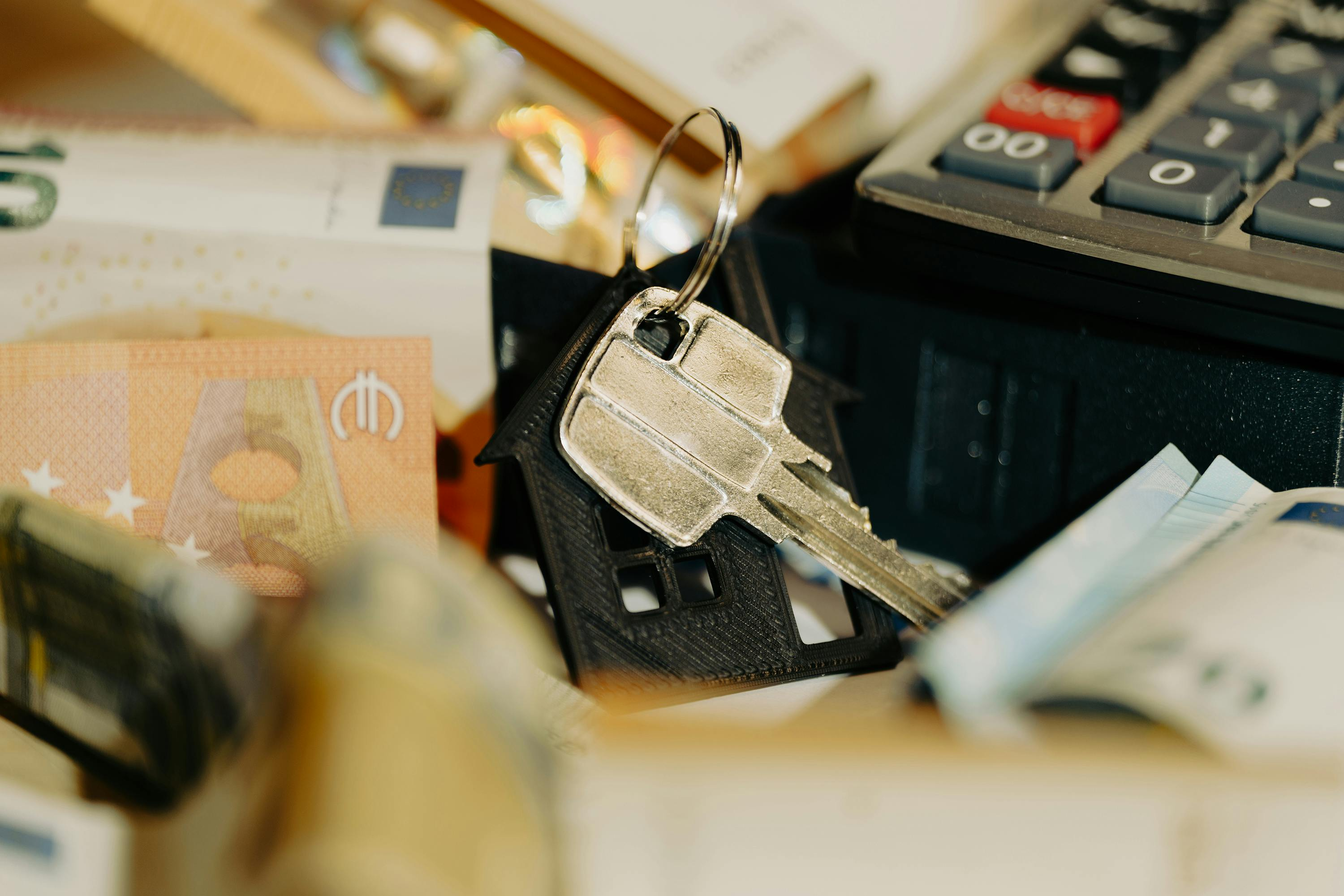 Keys with calculator representing Florida PACE loans