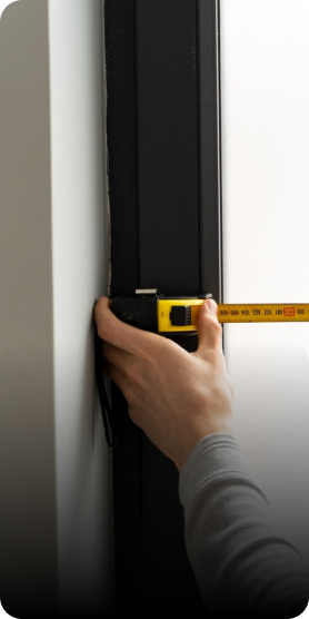 Window frame measurement detail